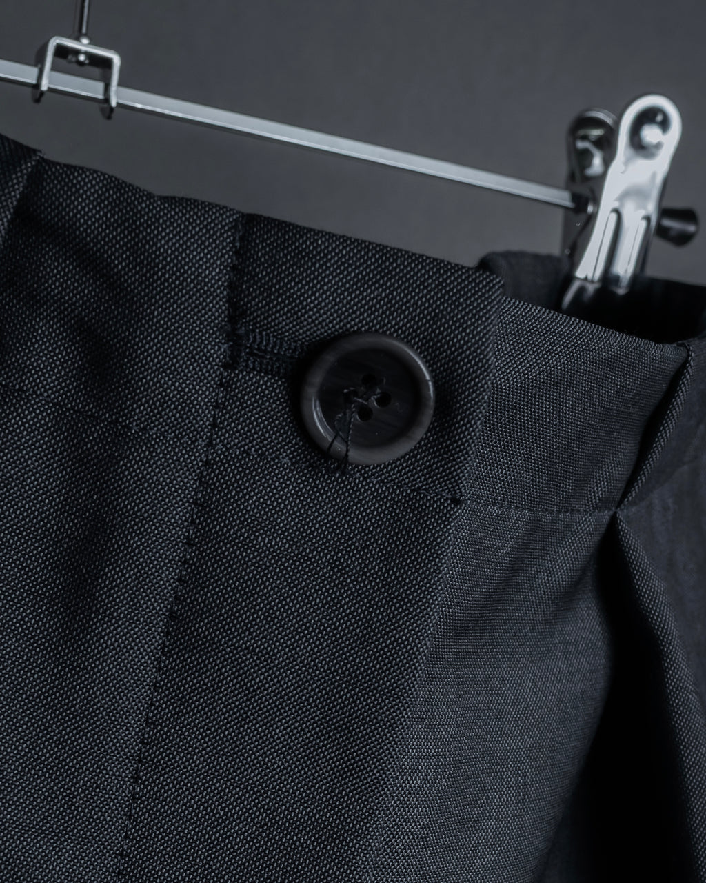 "Acne Studios" Button fly design wide straight slacks