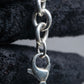 "Tiffany&Co" Heart motif sterling silver chain bracelet