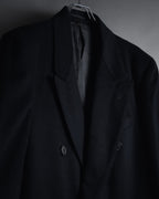 Abrigo doble botonadura de lana de los años 90 de YVES SAINT LAURENT