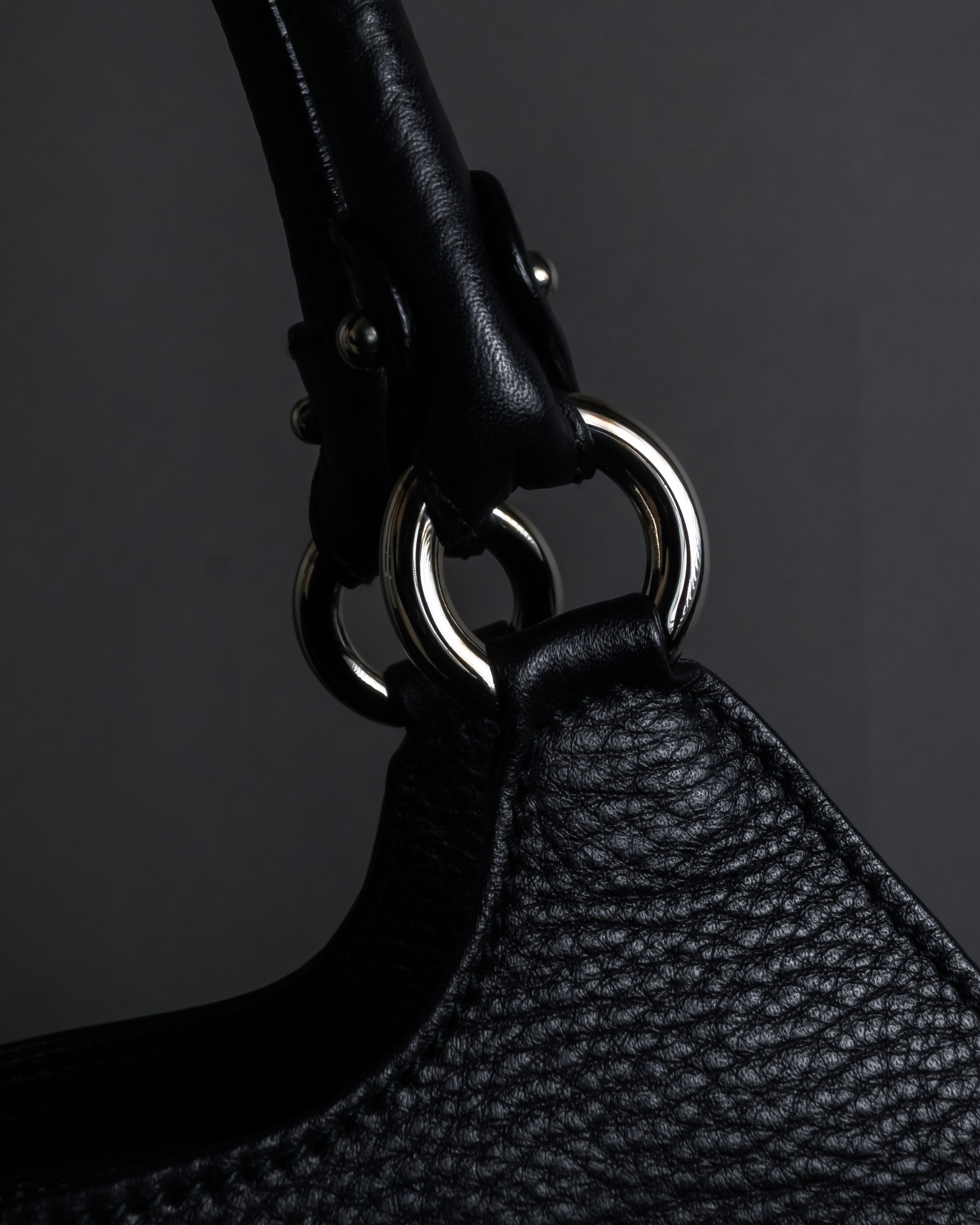 "Salvatore Ferragamo" Gancini motif gathered design leather bag