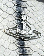 "Vivienne Westwood" Monotone python leather handbag