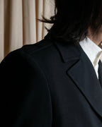 "GUCCI" 90's Beautiful draping fly-front tailored jacket