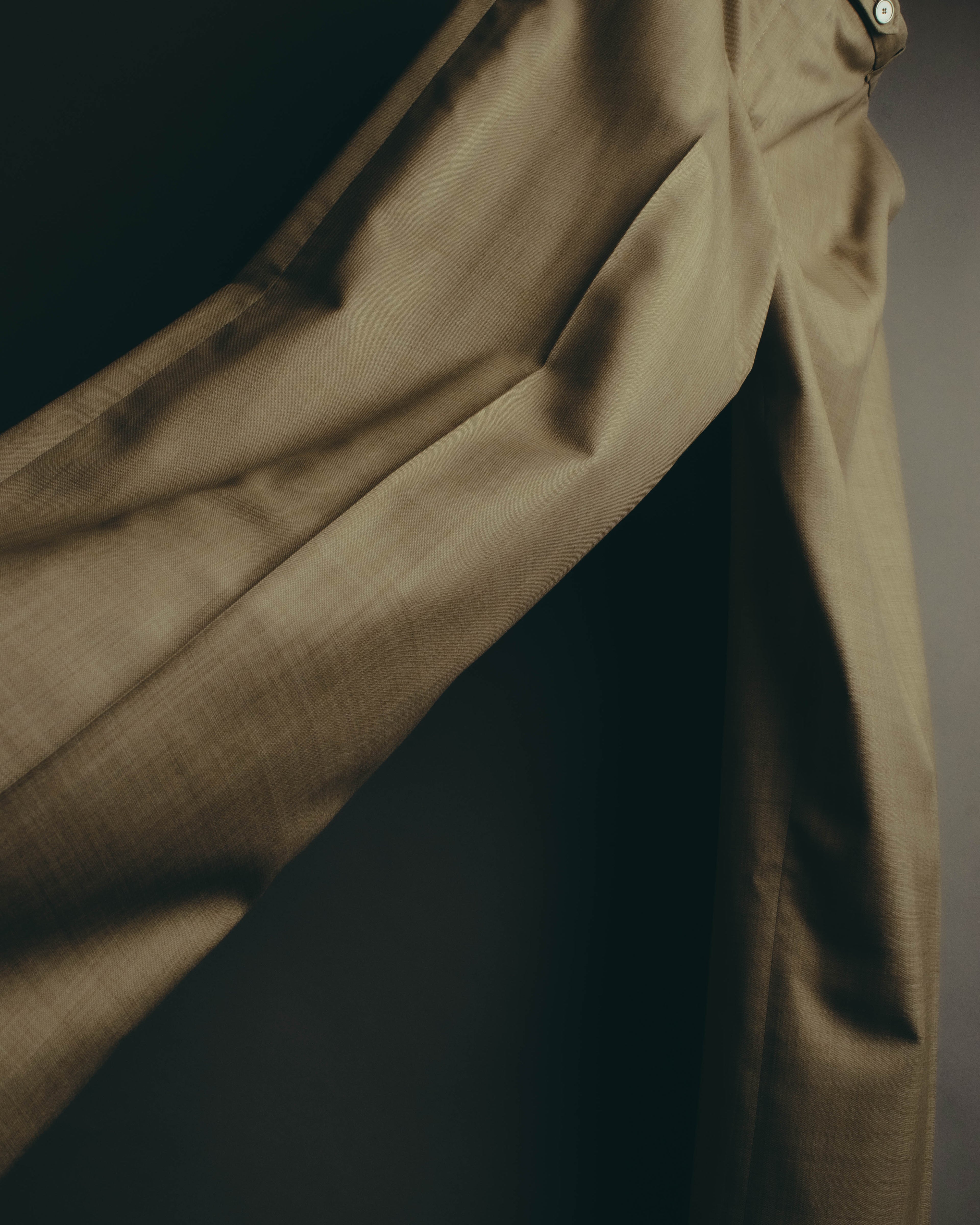 -SPECIAL- "HERMÈS" 90's-00's Wool silk tailored asymmetrical setup suit