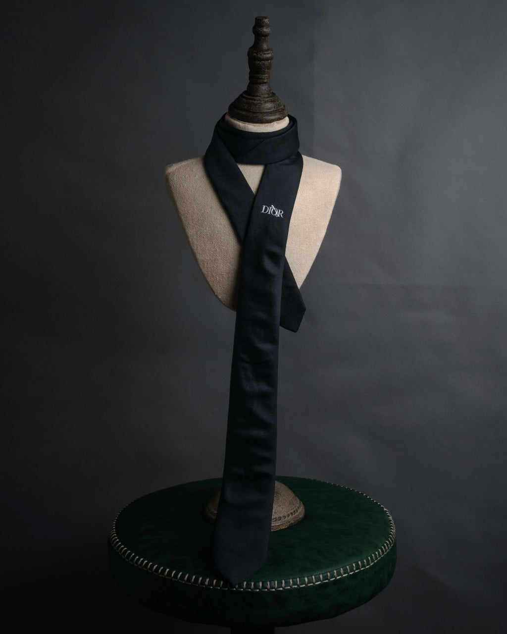 “DIOR” 2019- Logo embroidered narrow tie
