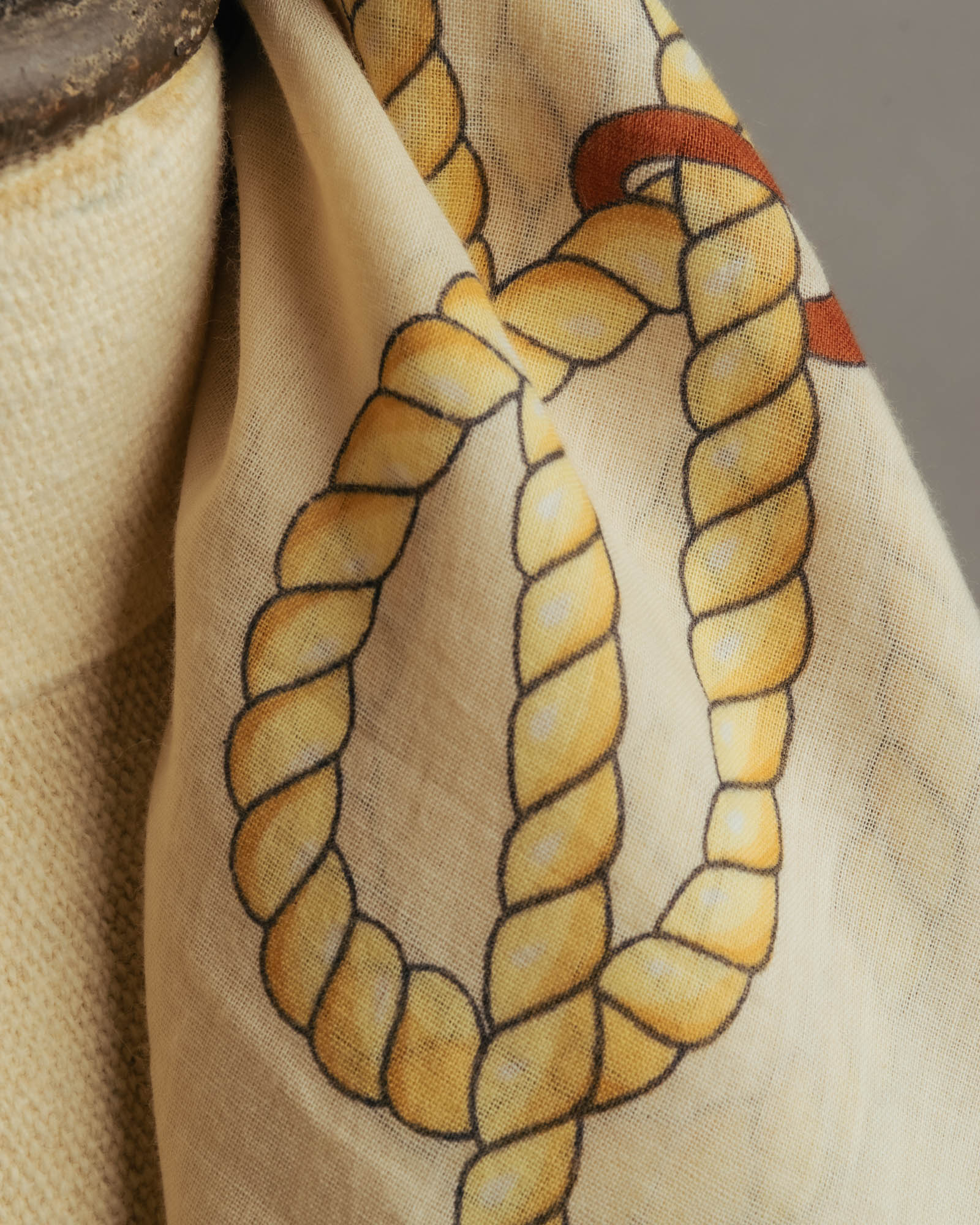 “GUCCI” 70’s-80’s nautical motif sheer scarf