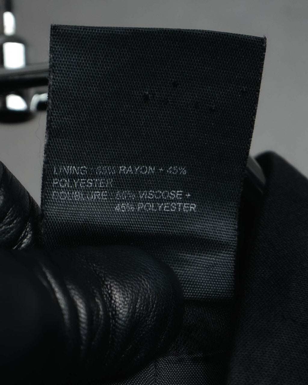 -SPECIAL- “ANN DEMEULEMEESTER” Pre-2012 asymmetric cropped satin biker jacket