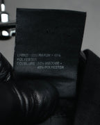 -SPECIAL- “ANN DEMEULEMEESTER” Pre-2012 asymmetric cropped satin biker jacket