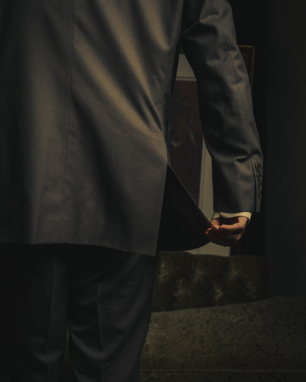 –SPECIAL– "Christian Dior" 80's-90's Classically tailored wool two-piece suit