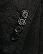 “PRADA” 90’s-00’s Wool cashmere checked tailored jacket