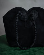 “Salvatore Ferragamo” 90’s Knot handle suede bag