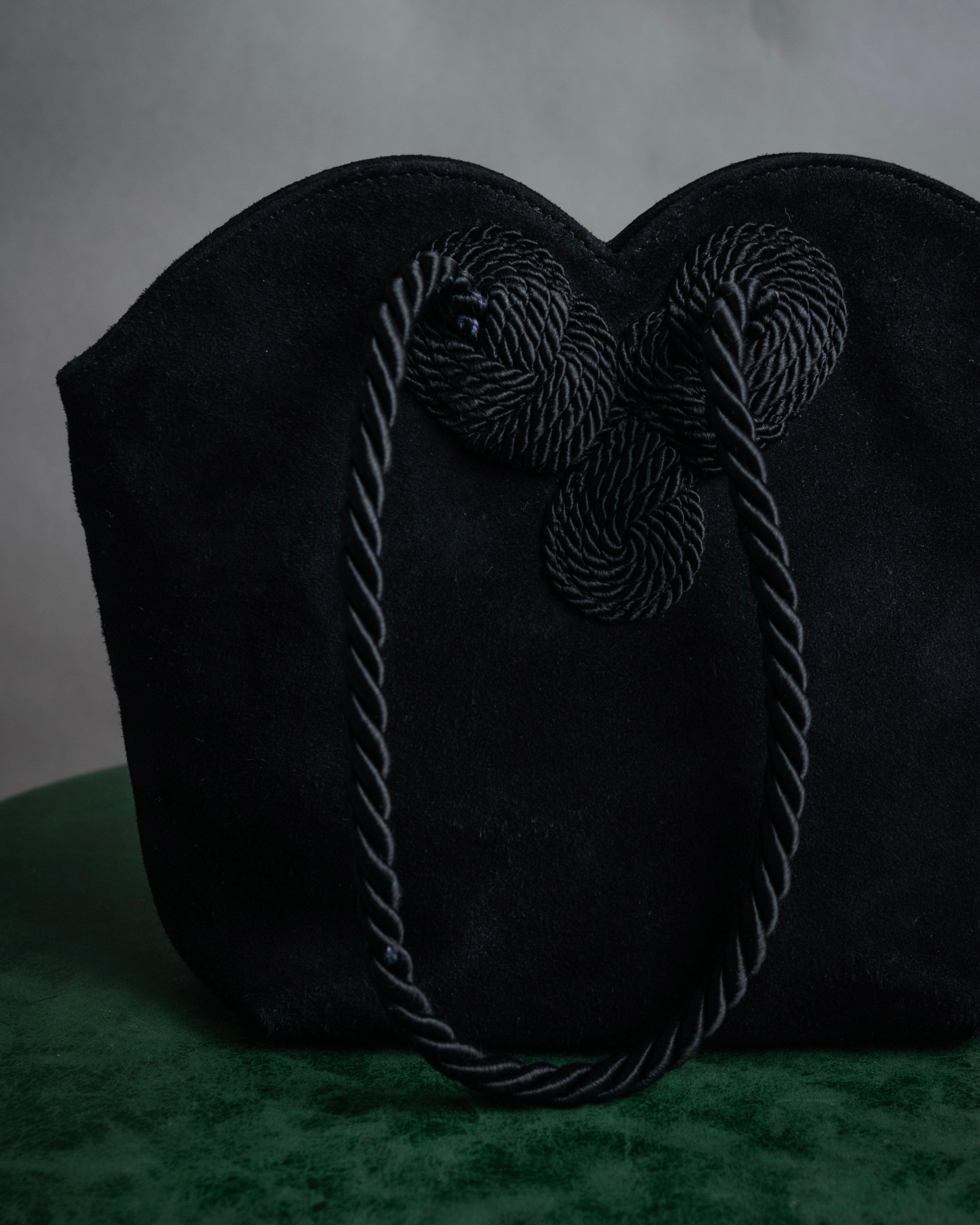 “Salvatore Ferragamo” 90’s Knot handle suede bag