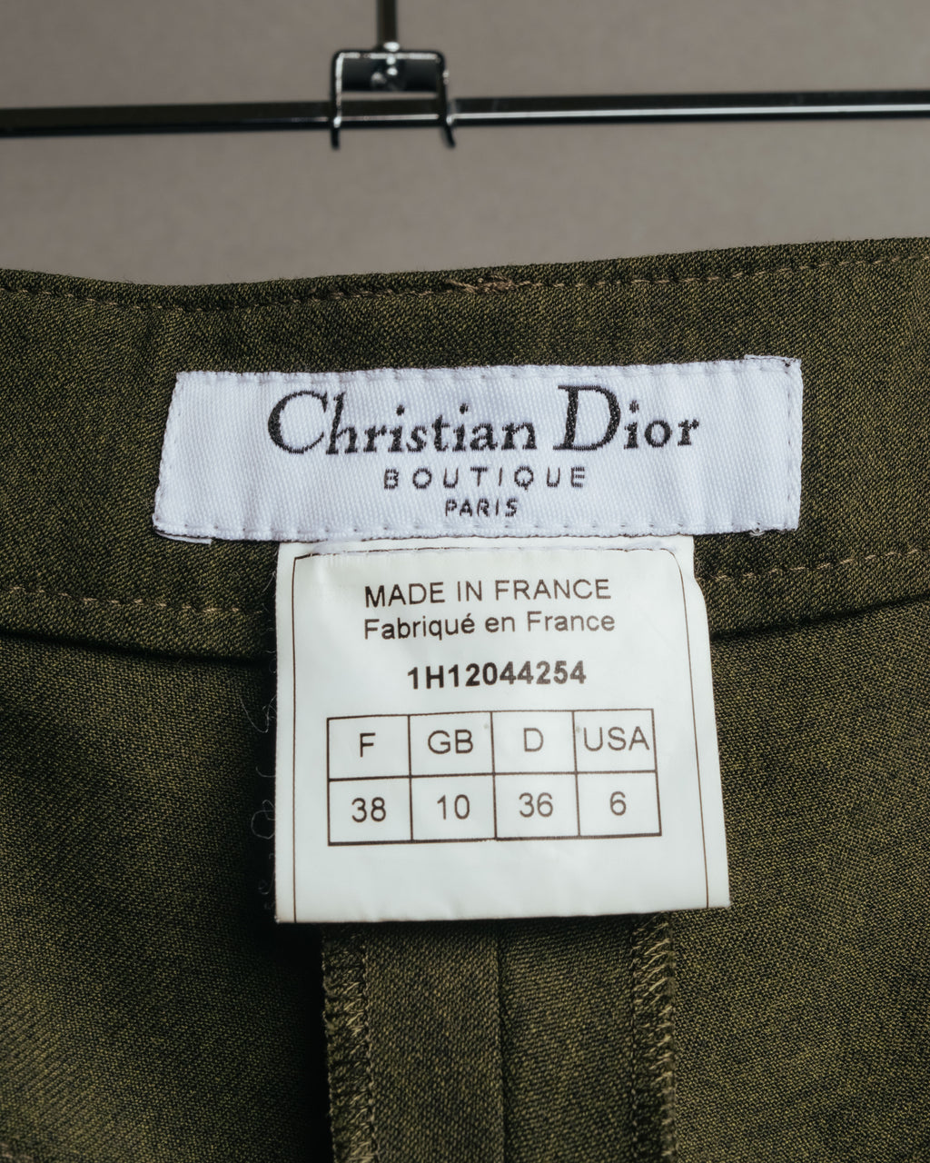 -SPECIAL- “Christian Dior” 2001 Galliano era olive wide safari trousers