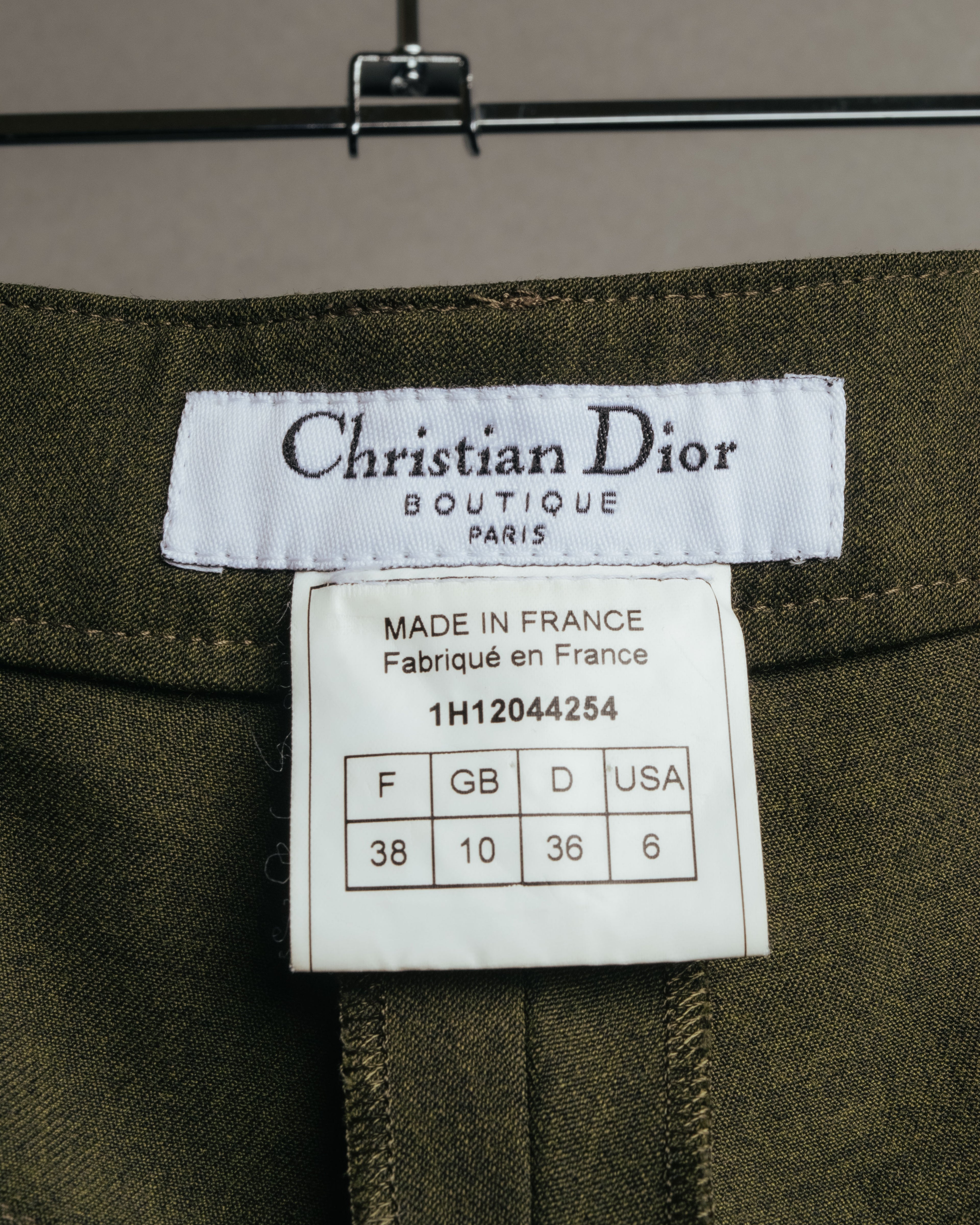 -SPECIAL- “Christian Dior” 2001 Galliano era olive wide safari trousers