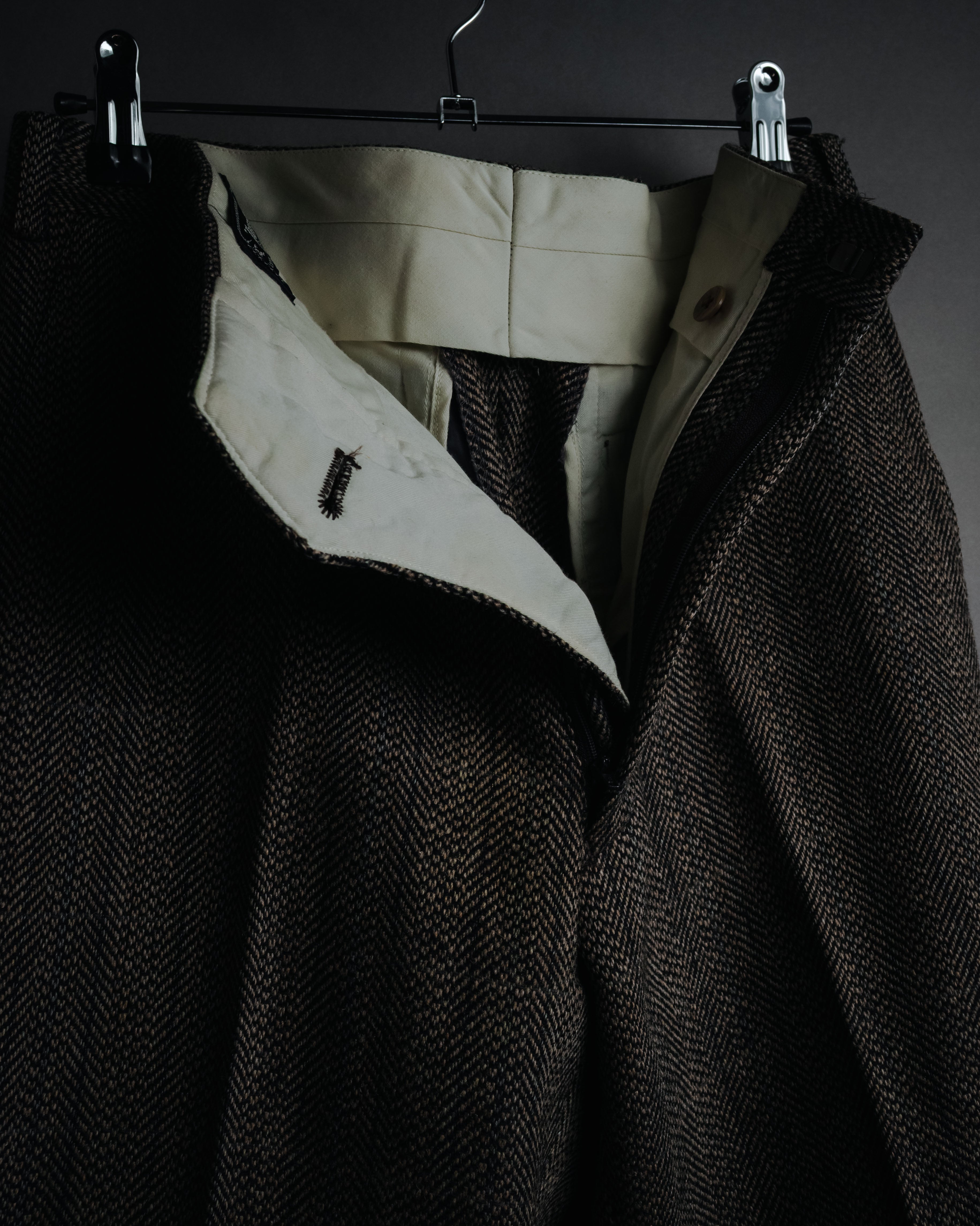 "Burberrys" 90’s Herringbone tweed wool suit set