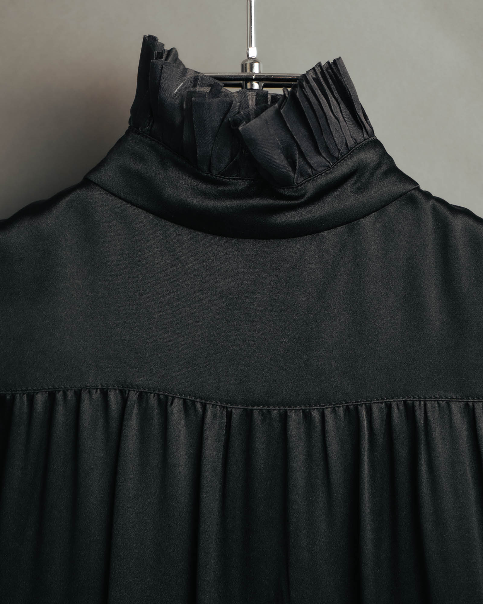 -SPECIAL- “Christian Dior” 90’s Silk pleated ruffle dress