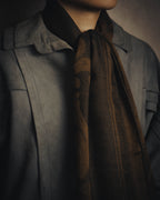 -SPECIAL- “LOEWE” 90’s-00’s Botanical anagram jacquard fringe stole