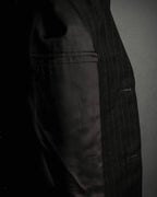 "ARMANI COLLEZIONI" Classic Italian tailoring stripe pattern set up