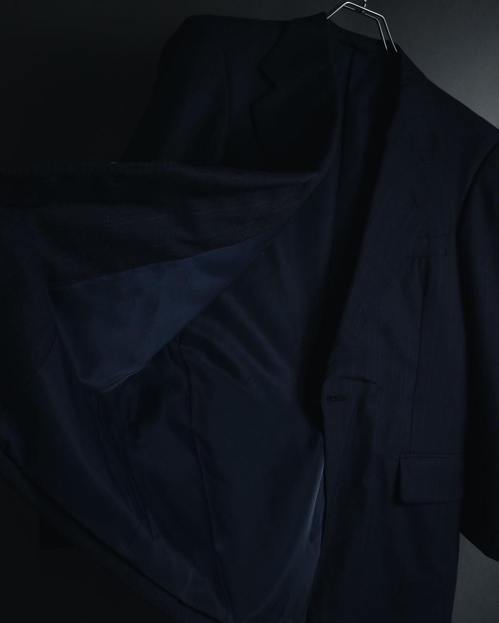 "BALENCIAGA" Tailored Two-Piece Suit Set with Subtle Pinstripes