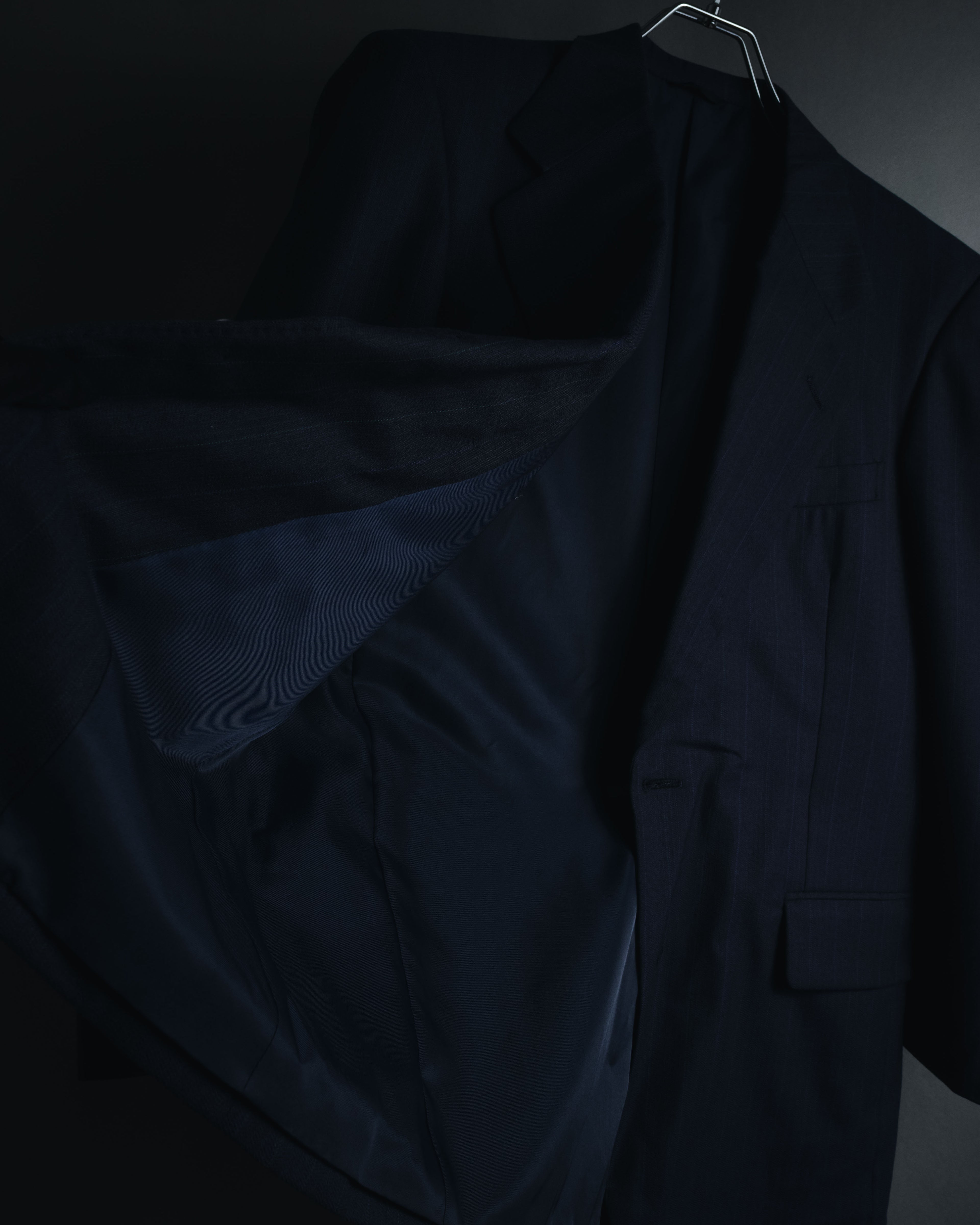 "BALENCIAGA" Tailored Two-Piece Suit Set with Subtle Pinstripes