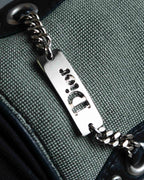 For lease "Christian Dior" Stud design metal plate docking leather gloves