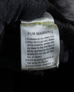 "NORTH BEACH" Smoky lamb fur design suede leather coat