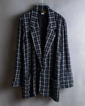 "Vintage windowpane tailored jacket"