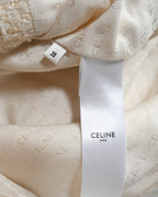 CELINE by Hedi Slimane  / 2022AW Oversized Tweed Jacket White