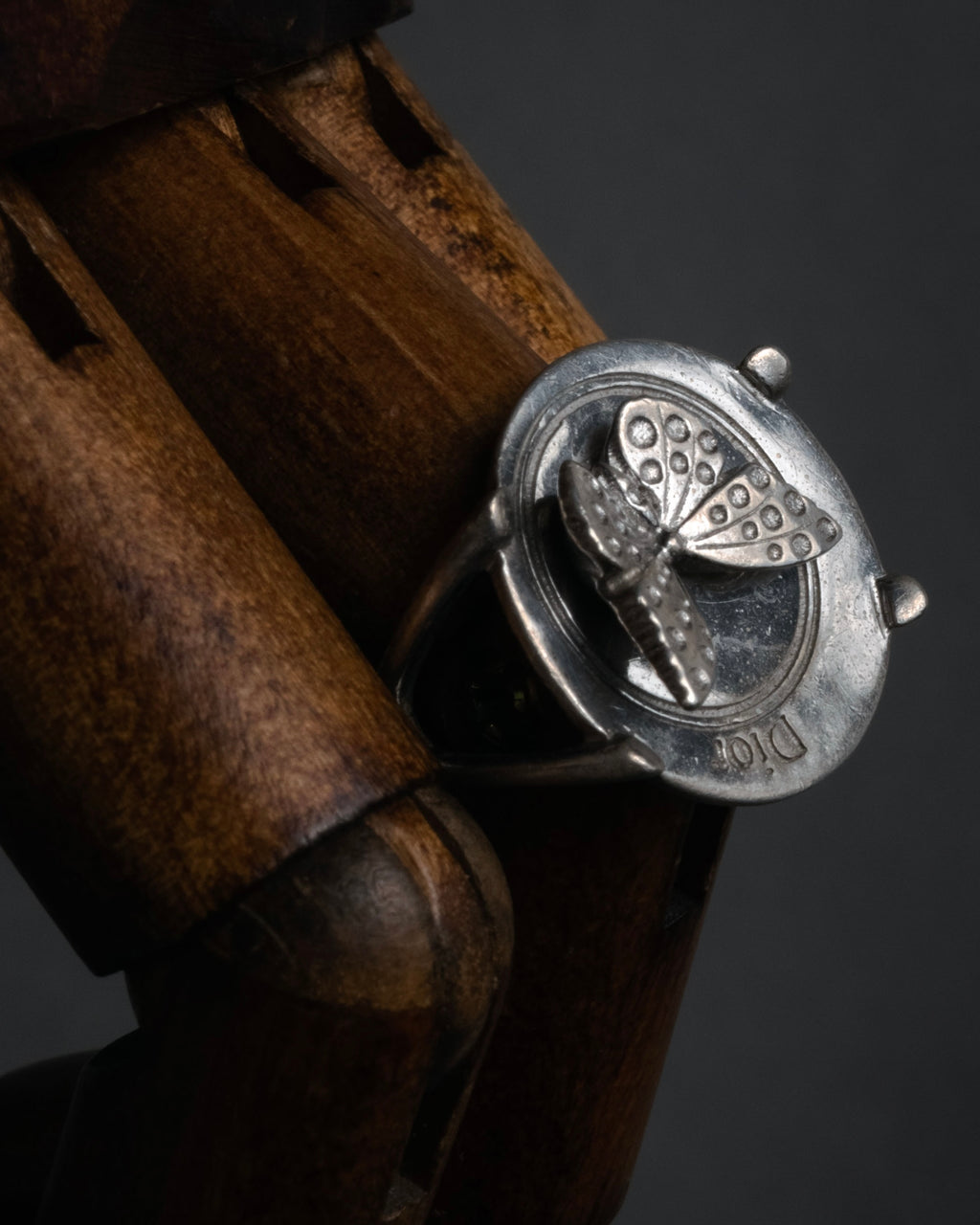 “Christian Dior” 2000’s Butterfly motif sculptural ring