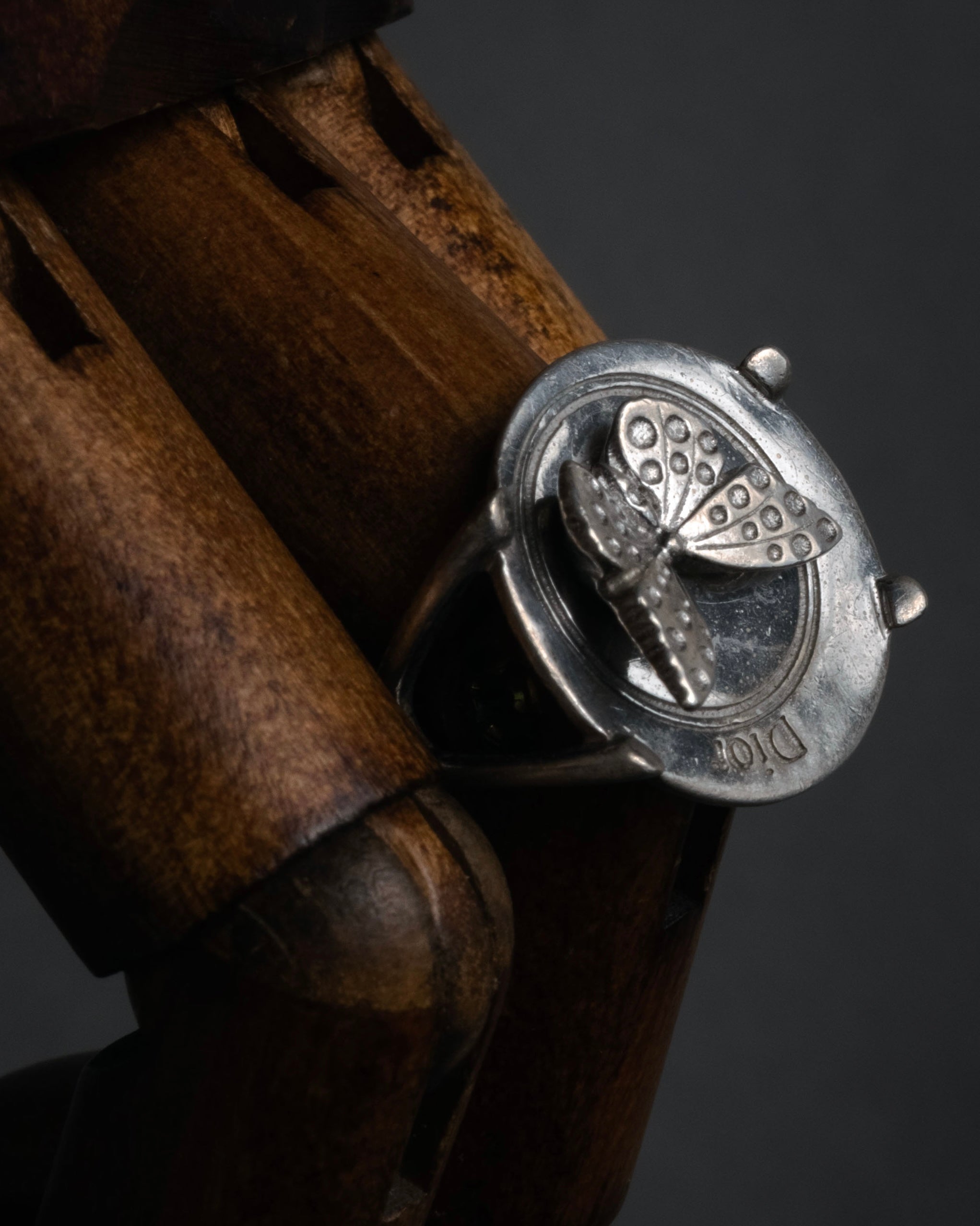 “Christian Dior” 2000’s Butterfly motif sculptural ring