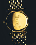 "Christian Dior" 80's-90's Gold plated wristwatch