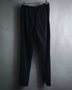 "HERMES" 90’s-00’s minimalist tapered virgin wool slacks