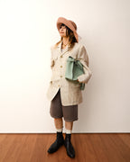 CÉLINE by Phoebe Philo/ “Big Bag Bucket” One Shoulder Bag Pale Green