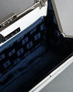 "YVES SAINT LAURENT" Clasp design chain shoulder patent leather bag