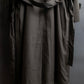 "Vintage matte texture long trench coat"