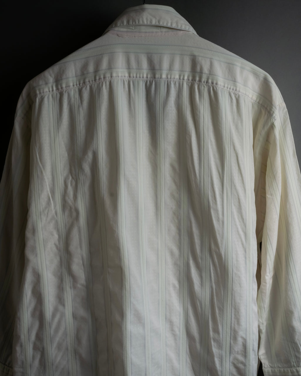 "CELINE" 80’s-90’s Pastel dobby striped pajama shirt