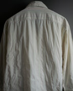 "CELINE" 80’s-90’s Pastel dobby striped pajama shirt