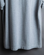 "BURBERRY" Knight logo engraved metal button polo shirt