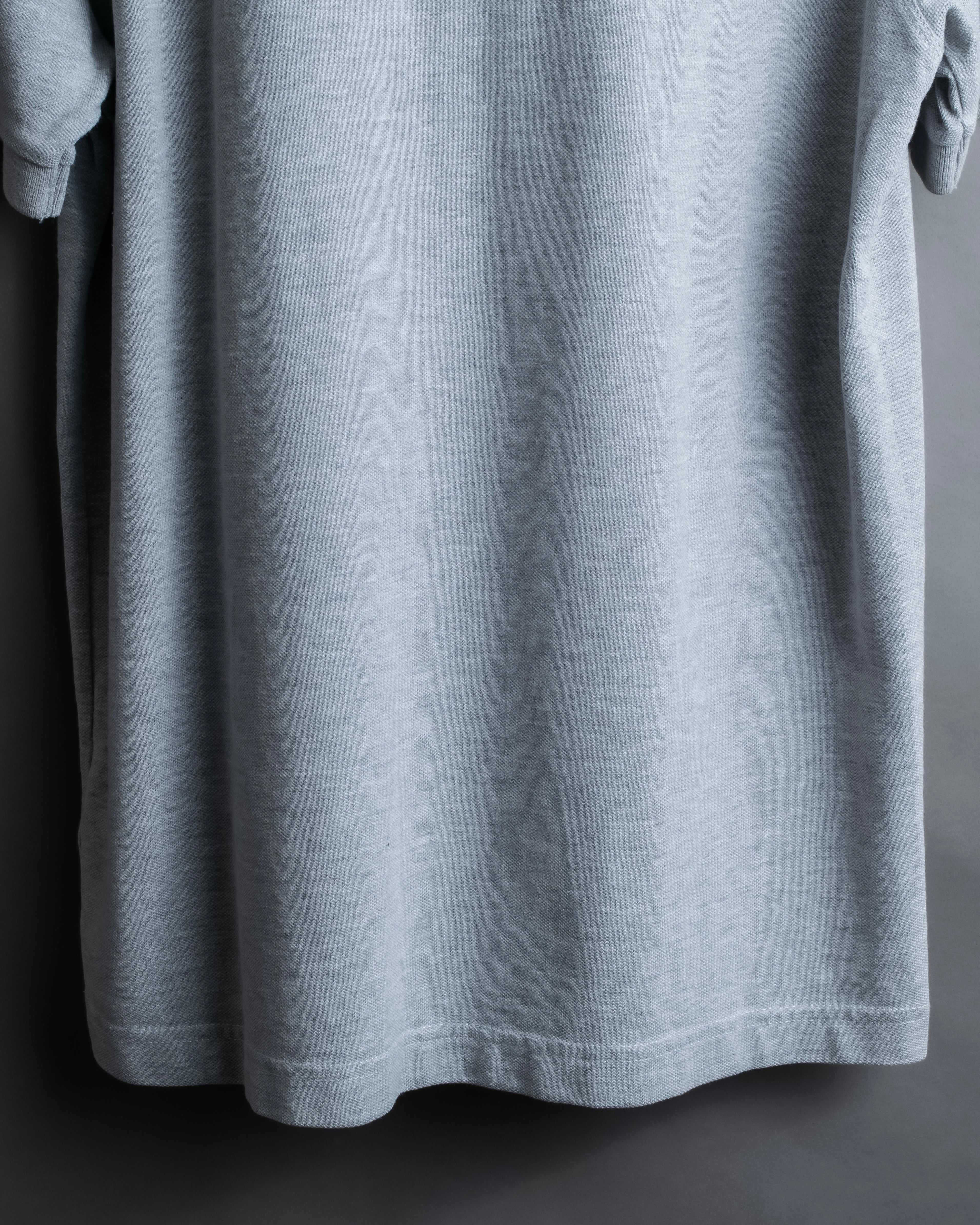 "BURBERRY" Knight logo engraved metal button polo shirt