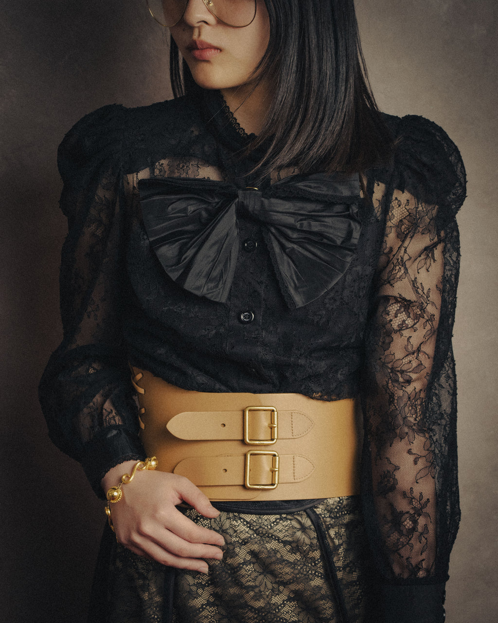 -SPECIAL- “GUCCI“ 2017-18 Fall winter lace bow blouse