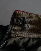 Vintage tartan check pleated skirt