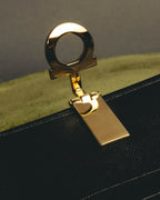 "Salvatore Ferragamo" 80's–00's Classic gancini bifold wallet