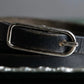 "HERMES" Single pin buckle leather narrow belt