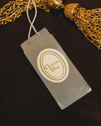 -SPECIAL- "Christian Dior" 80's-90's Multi-strand chain tassel gold necklace