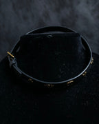 "Christian Dior" Mystical motif leather bracelet