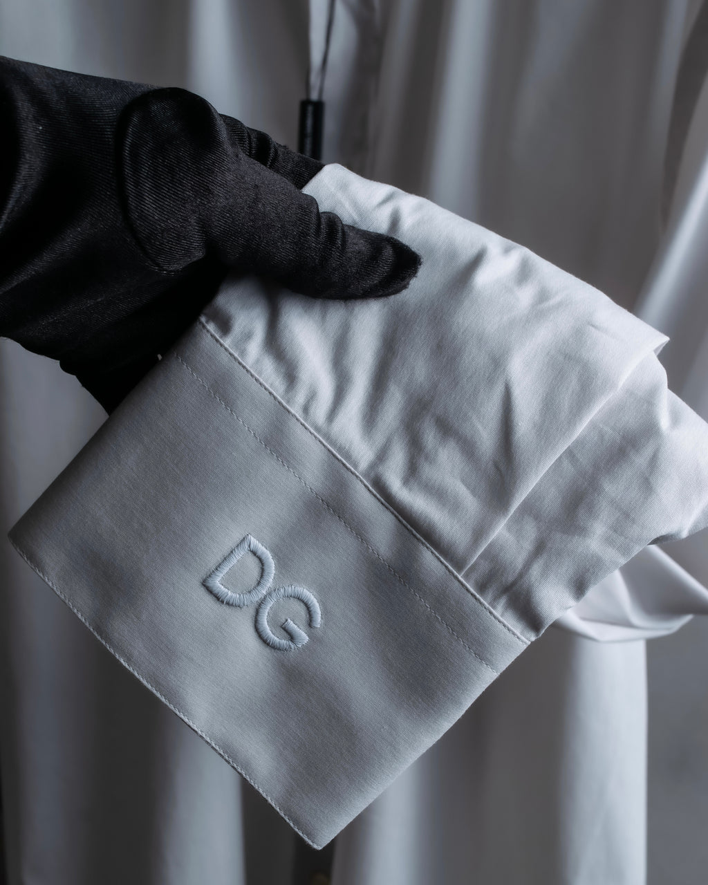 "DOLCE & GABBANA" Cuff logo engraved oversized shirt