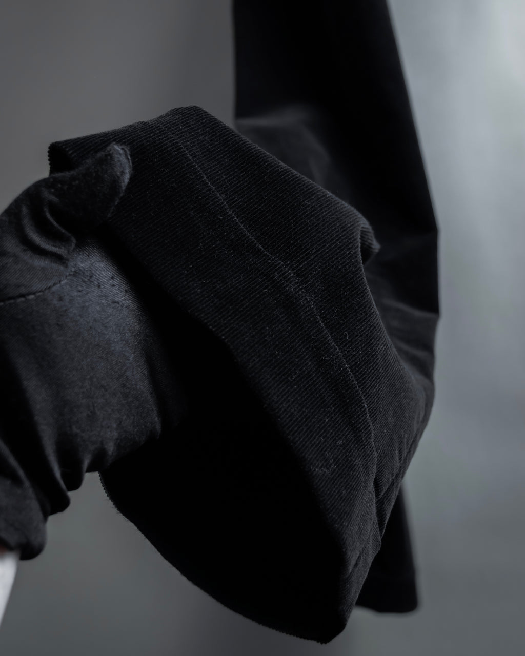 "ARMANI COLLEZIONI" Black corduroy relaxed set up