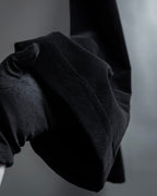 "ARMANI COLLEZIONI" Black corduroy relaxed set up