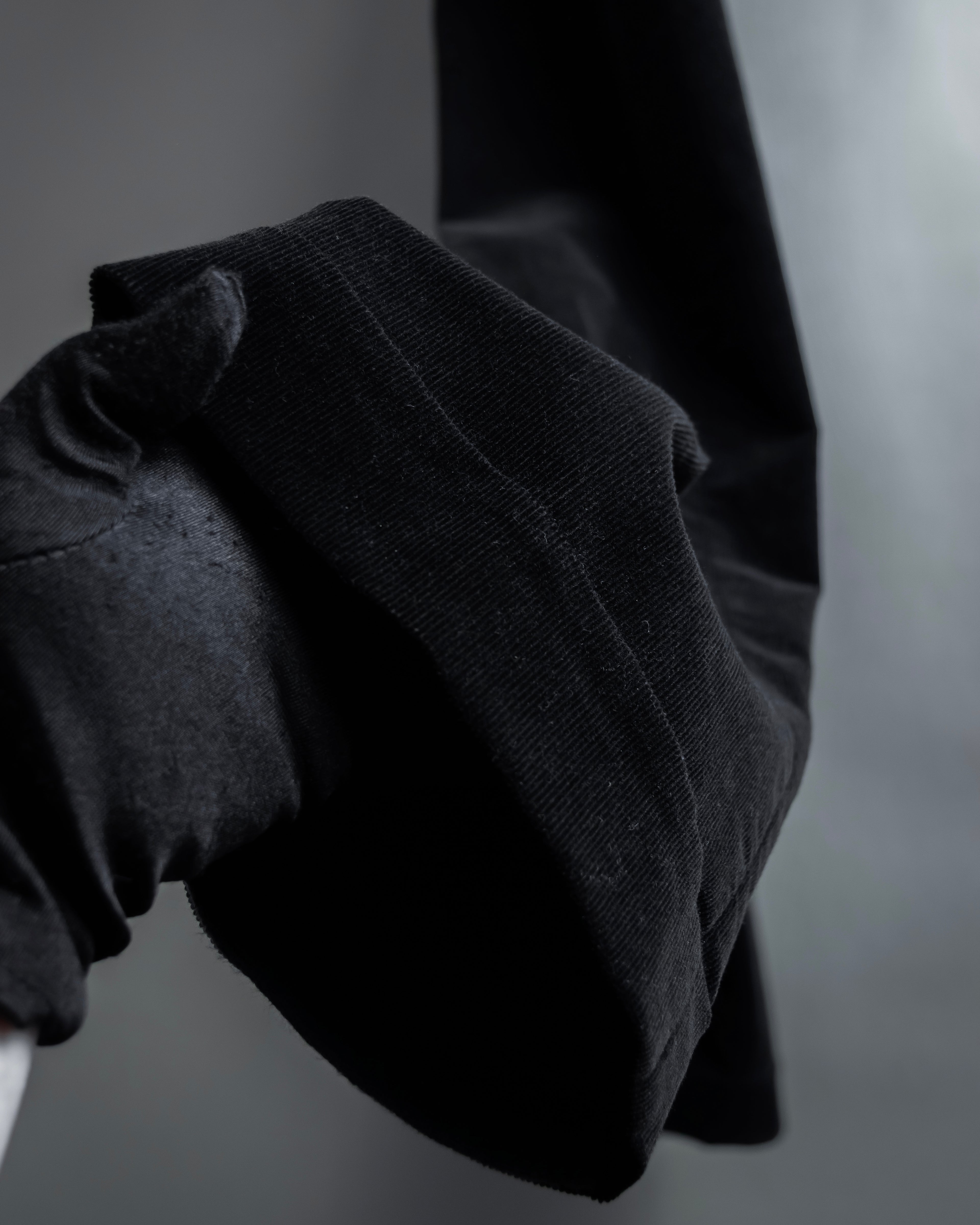 "ARMANI COLLEZIONI" Black corduroy relaxed set up