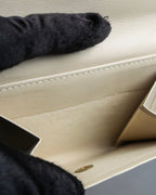 "VALENTINO" Brown & beige combination leather bi-fold wallet