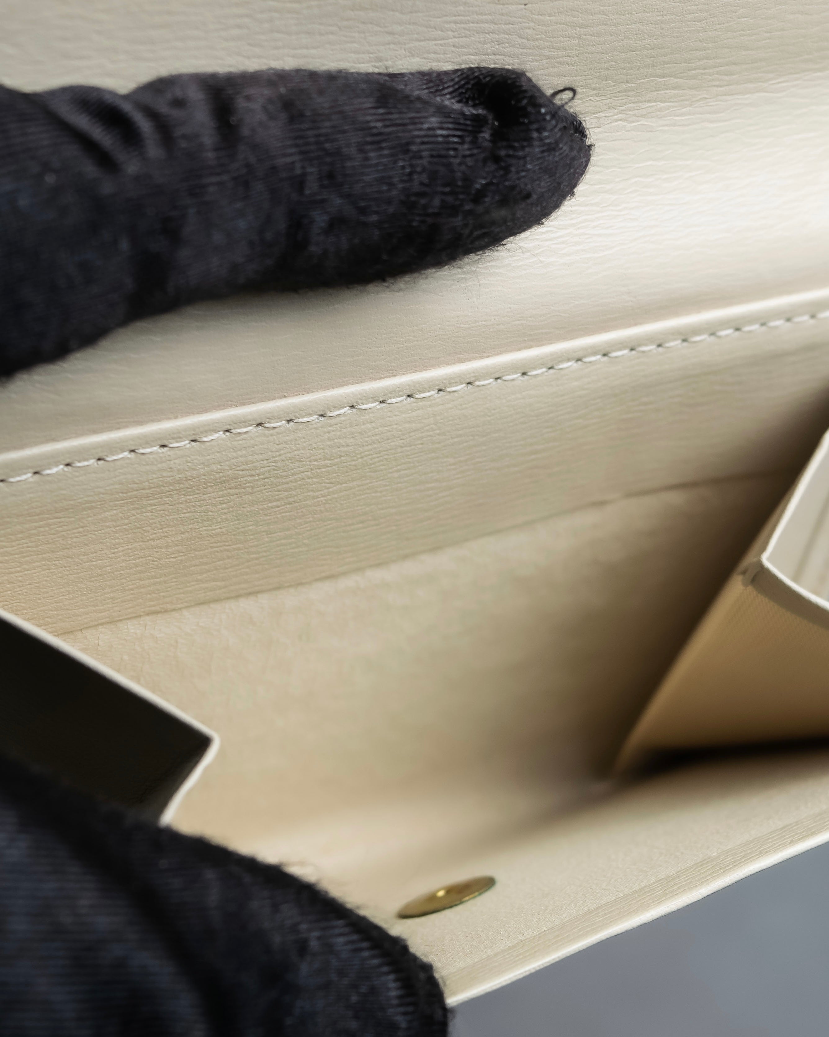 "VALENTINO" Brown & beige combination leather bi-fold wallet